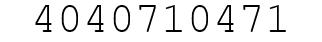 Number 4040710471.
