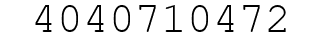 Number 4040710472.