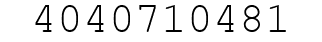 Number 4040710481.