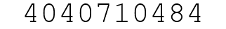 Number 4040710484.