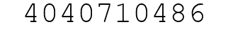 Number 4040710486.