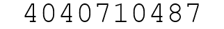 Number 4040710487.