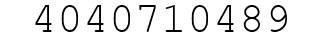 Number 4040710489.
