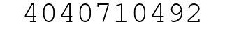 Number 4040710492.