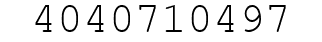 Number 4040710497.