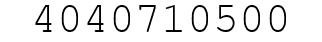 Number 4040710500.
