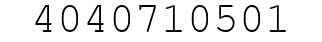 Number 4040710501.