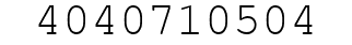Number 4040710504.