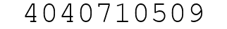 Number 4040710509.