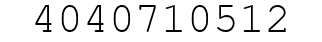 Number 4040710512.