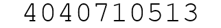 Number 4040710513.