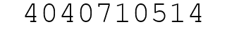 Number 4040710514.
