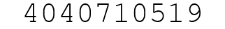 Number 4040710519.