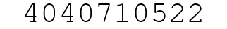 Number 4040710522.