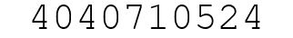 Number 4040710524.
