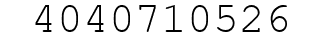 Number 4040710526.