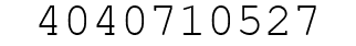 Number 4040710527.