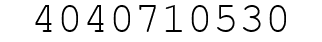 Number 4040710530.