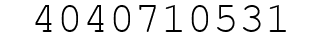 Number 4040710531.