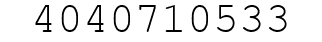Number 4040710533.
