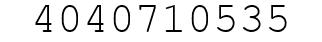Number 4040710535.