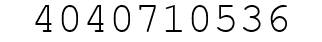 Number 4040710536.