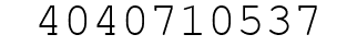 Number 4040710537.