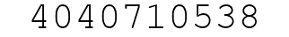 Number 4040710538.