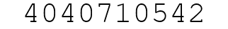 Number 4040710542.