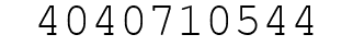 Number 4040710544.