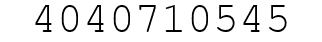 Number 4040710545.