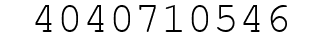 Number 4040710546.