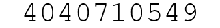 Number 4040710549.