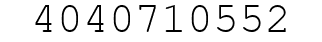Number 4040710552.