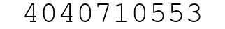 Number 4040710553.