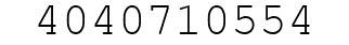 Number 4040710554.
