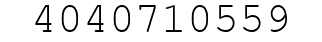 Number 4040710559.