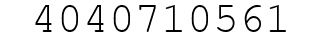 Number 4040710561.