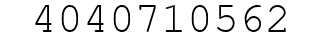 Number 4040710562.