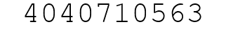 Number 4040710563.
