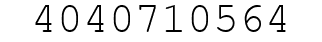 Number 4040710564.