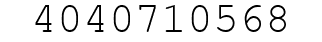 Number 4040710568.