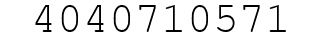 Number 4040710571.