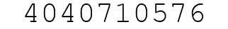 Number 4040710576.