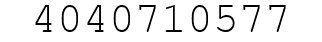 Number 4040710577.