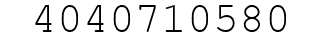 Number 4040710580.