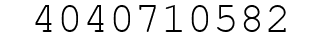 Number 4040710582.