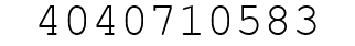 Number 4040710583.