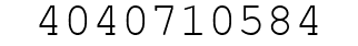 Number 4040710584.