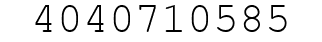 Number 4040710585.